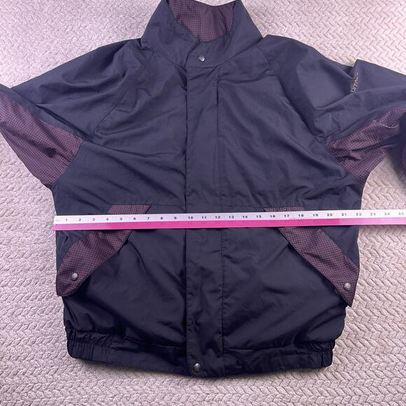 DryJoys FootJoy Golf Jacket Mens Medium FJ Full Zip Houndstooth Rain Wind - Picture 11 of 16